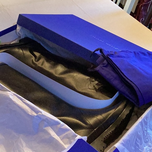 NWT beautiful Stuart Weitzman black rain boots - Picture 11 of 11